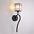 baratos Candeeiros de Parede de Cristal-lightinthebox conduziu a luz de parede de cristal mini estilo moderno estilo nórdico preto ouro lâmpadas de parede arandelas sala de estar quarto aço 220-240v 110-120v