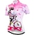 cheap Women&#039;s Jerseys-21Grams Women&#039;s Cycling Jersey Short Sleeve Bike Jersey Top with 3 Rear Pockets Mountain Bike MTB Road Bike Cycling Breathable Moisture Wicking Quick Dry Back Pocket Yellow Pink Red Floral Botanical