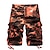 cheap Hiking Trousers &amp; Shorts-Men&#039;s Hiking Shorts Hiking Cargo Shorts Military Camo Summer Outdoor 10&quot; Ripstop Multi Pockets Breathable Wear Resistance Cotton Knee Length Shorts Purple Red Army Green Blue Khaki Work Hunting