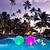 cheap Underwater Lights-1/2pcs Floating Pool Lights Outdoor Solar Ball Moon Lamp IP68 Waterproof RGB With Remote Controller For Swimming Pool  Yard Garden KTV Bar Party Decorative Holiday Summer Lighting