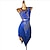 Χαμηλού Κόστους Latin Ρούχα Χορού-χορός salsa latin χορευτικό φόρεμα με κρόσσια φούντα σπαστό κρύσταλλα / φόρεμα διαγωνισμού στρας γυναικεία απόδοση αμάνικο σινιόν