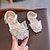 ieftine Apartamente pentru copii-Fete Pantofi Flați Zilnic Sclipici Pantofi rochie lolita Piele Originală Respirabilitate Non-alunecare Cosplay Sandale de moda Copii mari (7 ani +) Copii mici (4-7 ani) Toddler (9m-4YS) Nunt