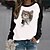 cheap Hoodies &amp; Sweatshirts-Women&#039;s Hoodie Sweatshirt Cute Sportswear Casual Black Pink Red Cat Dailywear Long Sleeve Round Neck
