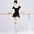 billige Ballettøj-Ballet Kjole Solid Dame Træning Ydeevne Kortærmet Høj Bomuldsblanding