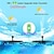 abordables Luces subacuáticas-bomba de fuente solar círculo características de agua solar para el almacenamiento de jardín batería de 1600 mah decoración de fuente de agua de jardín flotante estanque de piscina bomba de agua