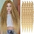 Χαμηλού Κόστους Μαλλιά κροσέ-30 ιντσών βαθύ κυματοειδές τρίχωμα βελονάκι, φυσικά συνθετικά μαλλιά πλεξούδας με αφρο μπούκλες ombre πλεξούδες για επεκτάσεις μαλλιών για γυναίκες