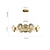 voordelige Kroonluchters-led hanglamp cirkel ring ontwerp modern luxe goud 70cm 85cm geometrische vormen kroonluchter koper moderne stijl spoetnik messing led modern 220-240v 110-120v