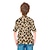 preiswerte 3D-T-Shirts für Jungen-Jungen 3D Leopard T-Shirt Kurzarm 3D-Druck Sommer Aktiv Polyester kinderkleidung 3-12 Jahre Freizeitskleidung Regular Fit
