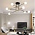 voordelige Spoetnik-ontwerp-4/6/8-lichts kroonluchters geometrische vormen hanglamp metaal nieuwigheid stijlvol geometrisch geschilderde afwerkingen artistiek modern noords woonkamer slaapkamer eetkamer 220-240v 110-120vlamp niet inbegrepen