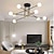 cheap Sputnik Design-4/6/8-Light  Chandeliers Geometric Shapes Pendant Light Metal Novelty Stylish Geometrical Painted Finishes Artistic Modern Nordic Living Room Bedroom Dining Room 220-240V 110-120VBulb NOT Included