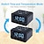 cheap Radios and Clocks-FM Radio Digital Alarm Clock FM Radio LED Display 12/24H Temperature Detect Dual Alarms 2 USB Chargers Adjustable Brightness Dimmer Outlet powered for Bedroom Kids Heavy Sleepers Adult DC Powered