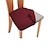 ieftine Husa scaun de sufragerie-2 buc. husă scaun scaun de sufragerie husă alb elastic pentru scaun negru gri, moale, culoare solidă, durabil, lavabil, protectie de mobilier pentru petrecere în sufragerie