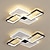Недорогие Встраиваемые и полунавесные крепления-светодиодный потолочный светильник 37 46 см геометрические формы скрытые светильники металл современный стиль геометрическая окрашенная отделка светодиодный современный 220-240 в