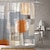 זול מקלחת וילונות Top Sale-וילון מקלחת בד עמיד למים קישוט חדר אמבטיה מודרני וגיאומטרי ומופשט 70 אינץ&#039;