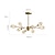 economico Lampadari-lampadario a sospensione a led di lusso moderno lampadario 64/84/90/100 cm sputnik design rame stile formale sputnik ottone moderno stile nordico 220-240v 110-120v