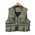 cheap Tees &amp; Shirts-Men&#039;s Fishing Vest Sleeveless Vest / Gilet Outdoor Multi-Pockets Quick Dry Lightweight Breathable Autumn / Fall Spring Polyester / Cotton Blend Army Green Khaki Green Camping / Hiking Hunting and