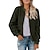 cheap Basic Collection-Women&#039;s Teddy Coat Regular Oversized Coat Black Gray Pink Wine Army Green Sporty Street Spring &amp;  Fall Zipper Stand Collar Regular Fit S M L XL XXL / Cotton Blend / Wet and Dry Cleaning / Daily