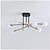 abordables Diseño Sputnik-Candelabros de 4/6/8 luces formas geométricas colgante luz metal novedad elegante geométrico acabados pintados artístico moderno nórdico salón dormitorio comedor 220-240v 110-120v bombilla no incluida