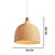 abordables Éclairages pour îlot-30 cm Designers Lampe suspendue Métal Bois / Bambou Chrome Chic &amp; Moderne 110-120V / 220-240V
