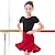 abordables Tenues de danse enfants-Tenues de Danse pour Enfants Jupes Plissé Fantaisie Fille Utilisation Entraînement Manche Courte Taille haute Nylon