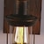 baratos Iluminação e Candeeiros de Parede-33 cm criativo estilo vintage lâmpadas de parede de madeira / bambu design de lanterna arandelas de parede de ferro interno quarto ao ar livre luz de parede de corredor 110-120 / 220-240v