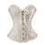 abordables Costumes vintage et anciens-Rococo Corset Overbust Bal Masqué Bustier Sur Poitrine Cosplay Femme Contrôle du Ventre Faire monter Jacquard Noeud Mascarade Soirée Corset