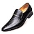رخيصةأون أحذية أوكسفورد للرجال-رجالي أوكسفورد البس حذائك حفلة رسمية حفلة الزفاف جلد PU أسود بني الخريف الربيع