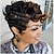 abordables Perruques de qualité supérieure-Afro bouclés synthétiques perruques pour les femmes noires courtes gris perruques pour les femmes noires afro-américain court noir brun bouclés perruques