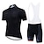 billige Tøjsæt til mænd-cykeltrøje strava cykeltrøje kortærmet sæt maillot ciclismo uniformer hurtigtørret cykeltøj mtb jersey (farve: c4, størrelse: l)