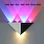 abordables Appliques murales d'intérieur-Lightinthebox Applique murale LED moderne 5 W Triangle LED Applique murale luminaire couloir intérieur haut bas applique murale pour théâtre studio restaurant hôtel multicolore