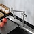 Недорогие складываемый-складной смеситель для кухонной раковины, установленный на палубе, поворотный на 360 градусов, складной кухонный кран с одной ручкой