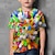 olcso fiú 3D-s pólók-Fiú 3D Grafika Póló Rövid ujjú 3D nyomtatás Nyár Aktív Poliészter Gyerekek 4-12 év Hétköznapi viselet Normál
