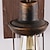 billiga Vägglampetter-33cm kreativa vintage stil vägglampor trä / bambu lykta design vägg lampetter järn inomhus utomhus sovrum hall vägglampa 110-120/220-240v