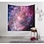 cheap Landscape Tapestry-Galaxy Tapestry Starry Sky Psychedelic Space Landscape Purple Art Print Wall Hanging For Home Decor Livingroom Bedroom