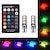 cheap LED Corn Lights-RGB LED Car Light 1 Set T10 RGB LED 5050 SMD W5W 168 192 Car Clearance Lights 12V Wedge Side Auto Tail Parking Lamp With Remote Control Brake Lights Reversing Backup for Universal All Years