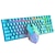 abordables Ensemble souris clavier-T87 Rechargeable Ensemble clavier et souris Mechanical Feel Multicolor Backlit Gaming Keyboard Mouse Set Wireless Waterproof 2.4G USB Drive