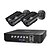 cheap NVR Kits-Hiseeu® HD 4CH 1080N 5in1 AHD DVR Kit CCTV System 2pcs 720P AHD waterproof IR Camera P2P Security Surveillance Set