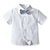 Недорогие Комплекты-День детей Мальчики 3D Однотонный Костюм / блейзер Рубашка и шорты Набор одежды С короткими рукавами Лето Классический Нежный Хлопок Дети Дети (1-4 лет) 2-6 года Школа На каждый день
