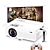 cheap Projectors-Factory Outlet M8-G LED Projector Manual Focus WiFi Bluetooth Projector Video Projector for Home Theater Sync Smartphone Screen 720P (1280x720) 3500 lm Compatible with iOS and Android TV Stick HDMI