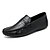 cheap Men&#039;s Shoes-Men&#039;s Loafers &amp; Slip-Ons Comfort Loafers British Style Plaid Shoes Comfort Shoes Casual British Daily PU Breathable Black White Summer Spring