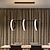 voordelige Kroonluchters-led hanglamp 90 cm enkel ontwerp kroonluchter metaal artistieke stijl moderne stijl stijlvolle geschilderde afwerkingen led modern 220-240v