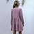 cheap Women&#039;s Clothing-Women&#039;s Front Tie Puff Sleeves Dress Long Sleeves Bottoms Solid Color