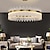 preiswerte Einzigartige Kronleuchter-LED Pendelleuchte 50 / 60 / 80cm Licht Luxus europäischen K9 High-End-Kristall-Kronleuchter Dimming Deckenleuchte Geeignet für Schlafzimmer Esszimmer Studie ac110v ac220v