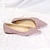 abordables Chaussures de mariée-Femme Chaussures de mariage Grandes Tailles Chaussures scintillantes Chaussures de mariée Paillette Brillante Talon Plat Bout pointu Elégant Polyuréthane Matière synthétique Mocassins Argent Rose