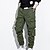 cheap Men&#039;s Pants-Men&#039;s Sporty Casual Straight Jogger Pants Pocket Elastic Waist Multiple Pockets Full Length Plus Size Pants Daily Sports Micro-elastic Solid Color Cotton Breathable Soft Mid Waist Oversized 1 2 3 4 5
