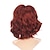 economico Parrucche da festa-Perucce rosso scuro per donne peruca cosplay di Infinity War peruca Vedova Nera Natasha Romanoff corta riccia capelli sintetici resistenti al calore per Halloween