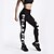 cheap Yoga Leggings &amp; Tights-Women&#039;s Yoga Pants Tummy Control Butt Lift Quick Dry High Waist Yoga Fitness Gym Workout Tights Leggings Bottoms Skull White Black Purple Winter Sports Activewear High Elasticity Skinny / Athletic