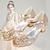 cheap Kids&#039; Sandals-Girls&#039; Sandals Flower Girl Shoes Princess Shoes Rubber PU Little Kids(4-7ys) Big Kids(7years +) Daily Party &amp; Evening Walking Shoes Rhinestone Bowknot Sparkling Glitter Purple Blue Pink