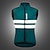 baratos Jaquetas e Gilets para homens-WOSAWE Homens Camisa para Ciclismo Colete para Ciclismo Sem Manga Ciclismo de Montanha Ciclismo de Estrada Verde Preto Azul Escuro Moto Colete Camisa / Roupas Para Esporte A Prova de Vento Respirável