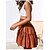 cheap Mini Skirt-Women&#039;s Skirt Above Knee Polyester Black Wine Orange Green Skirts Summer Pleated Ruffle Drawstring Without Lining Basic Streetwear Holiday Vacation S M L
